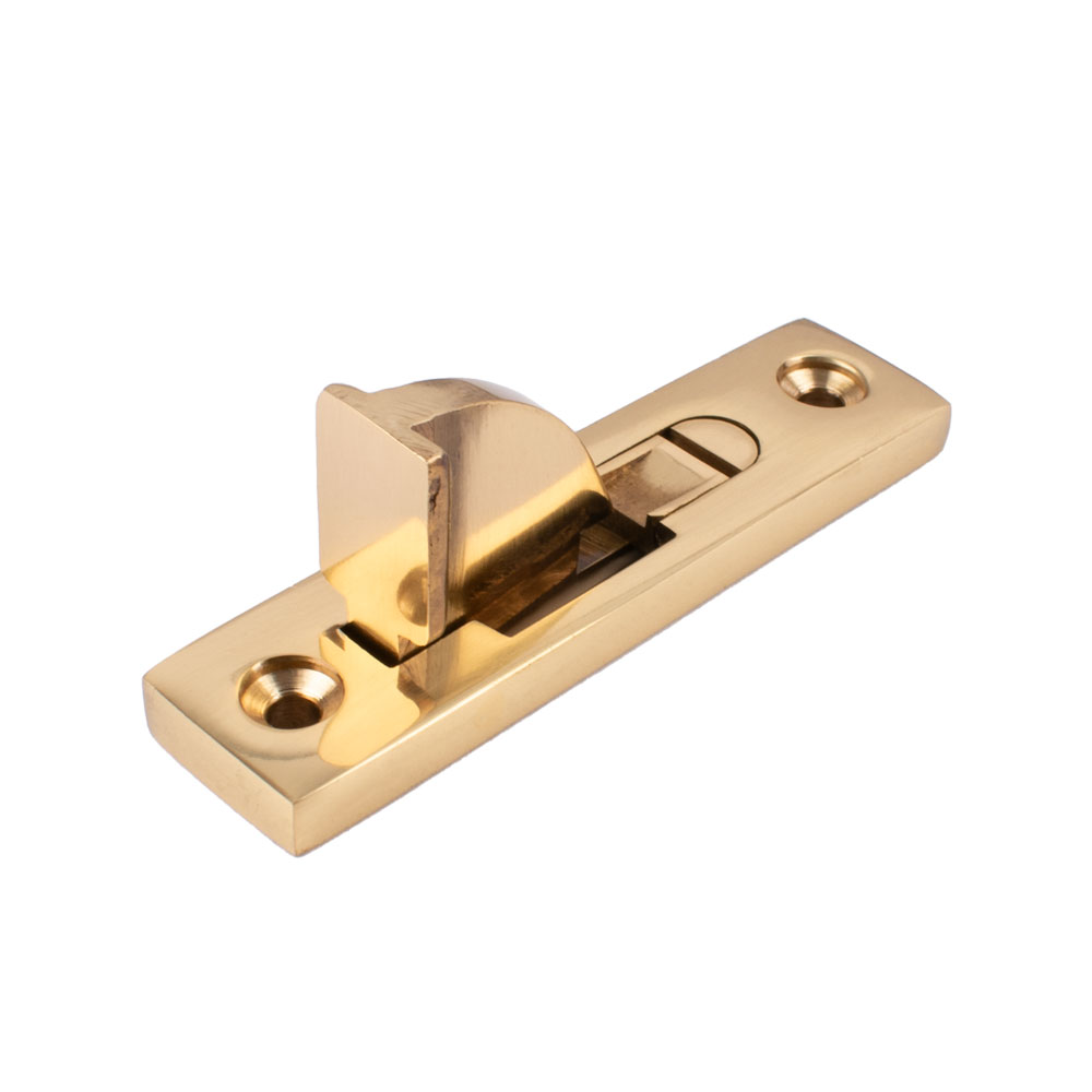 Sash Heritage Weekes Sash Stop with Square Ends - Polished Brass